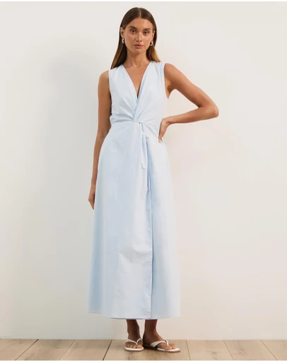 Atmos&Here - Ida Cotton Poplin Midi Dress