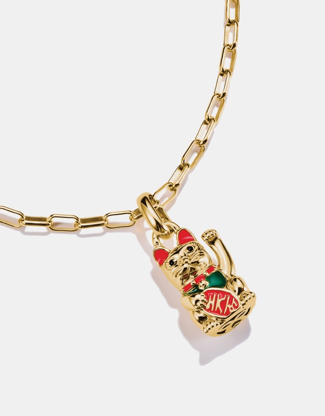 THOMAS SABO - THOMAS SABO Connect Charm colourful waving cat