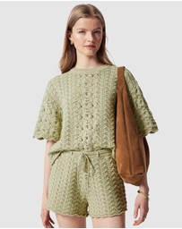 & Other Stories - Pointelle-Knit T-Shirt