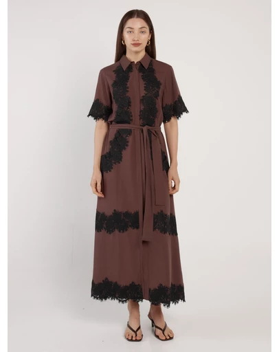 Fate + Becker - Cyra Linen Lace Dress
