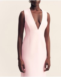 Shona Joy - Otis Plunged Fitted Maxi Dress