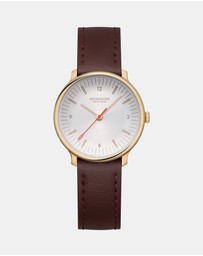 Mondaine - Mondaine Doppio Brown Leather 33mm Watch