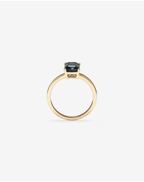 Michael Hill - Emerald Cut London Blue Topaz Gemstone Solitaire Ring in 10kt Yellow Gold