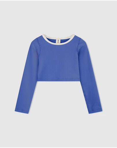 Zulu & Zephyr Mini - Mini Stripe Crop Rashie - Kids-Teens