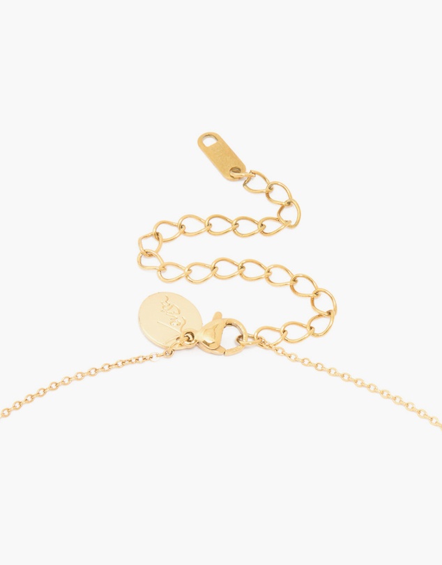 Lovisa - Waterproof Gold Plated Stainless Steel Cubic Zirconia Capricorn Zodiac Sign Necklace