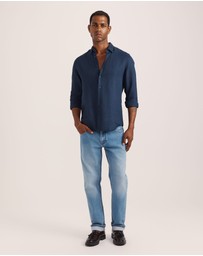 SABA - Anderson Long Sleeve Classic Linen Shirt