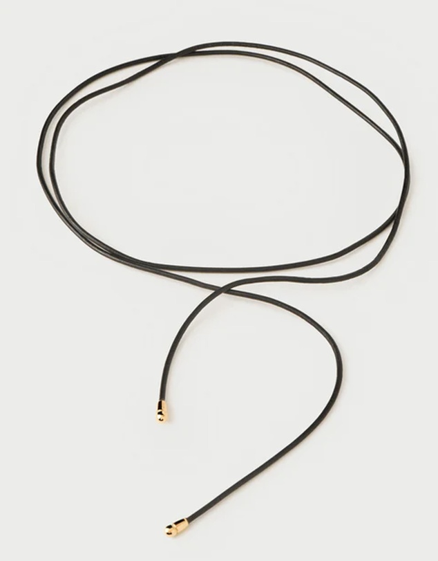PDPAOLA - Dana Leather Bow Necklace