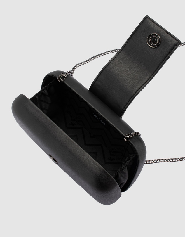 Olga Berg - Selene Crystal Tab Clutch