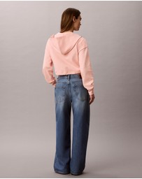 Calvin Klein Jeans - Monologo Terry Cropped Hoodie