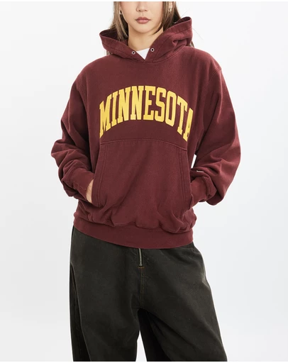 Vintage by The Real Deal - Pre Loved - Vintage Champion University of Minnesota Hooded Sweatshirt