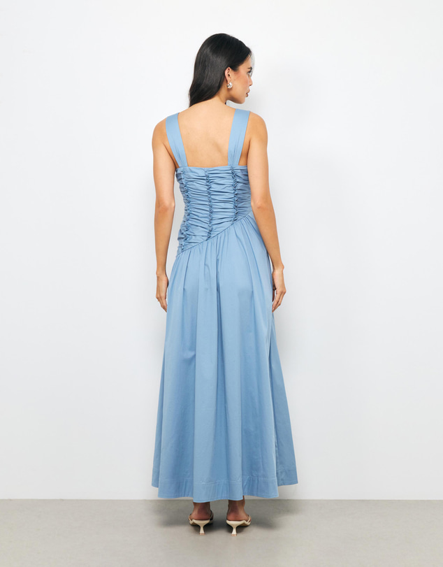 AERE - Ivara Ruched Maxi Dress