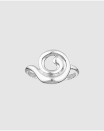 HOUSE OF SLANI - Organic Spiral Silver Ring