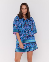 ALEXANDRA - Rise Shirt Navy Floral Print