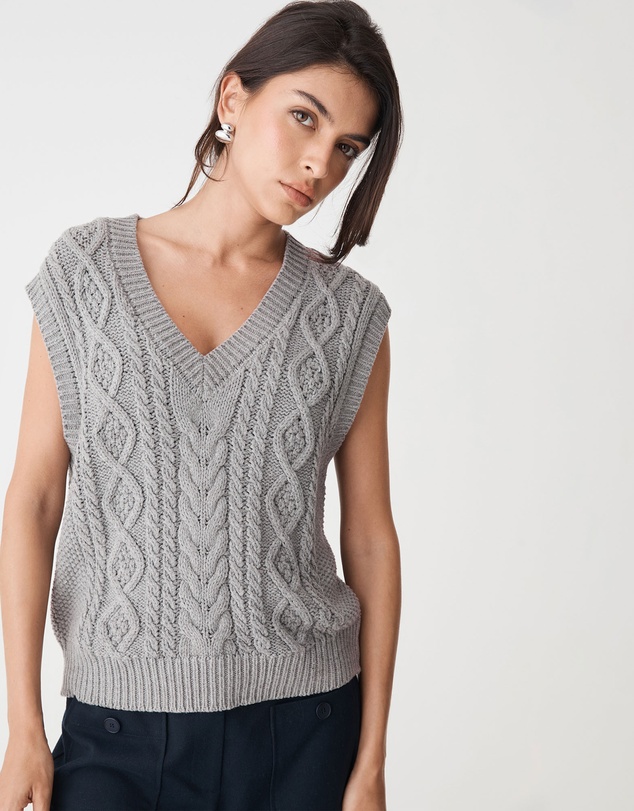 Forcast - Poppy Sleeveless Cable Knit