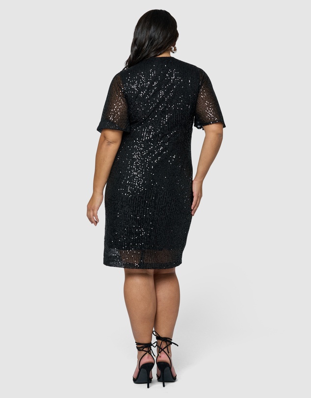 Pink Dusk by Curve Project - Tales from the Bar Sequin Mini Dress