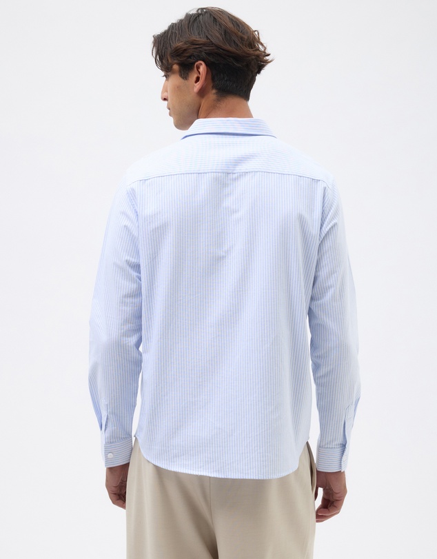 AERE - Cotton Stripe Oxford Shirt