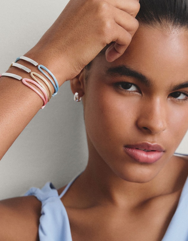 THOMAS SABO - THOMAS SABO Textile bracelet beige