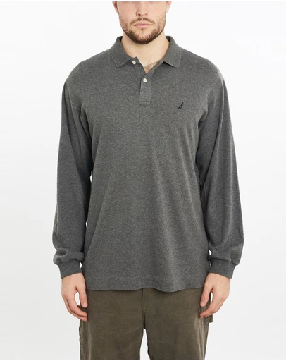 Vintage by The Real Deal - Pre Loved - Vintage Nautica Long Sleeve Polo Shirt
