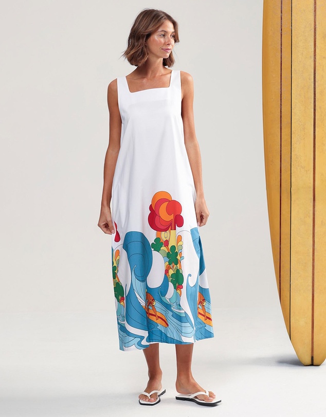 Binny - Hang Ten Midi Dress
