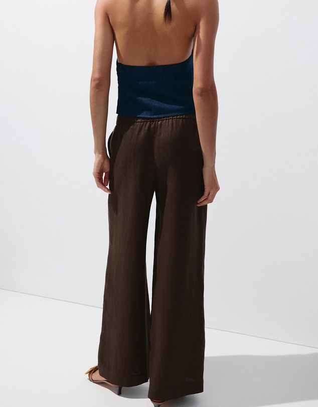 M.N.G - Linen Wide-Leg Trousers