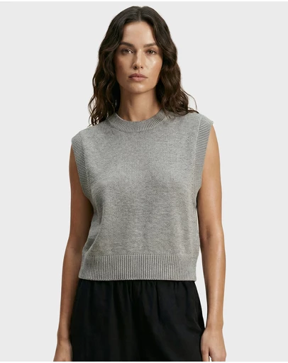 Academy Brand - Flora Crew Knit Vest