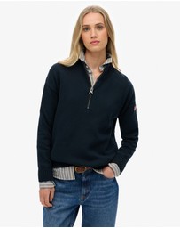 Superdry - Slouchy Knitted Half Zip