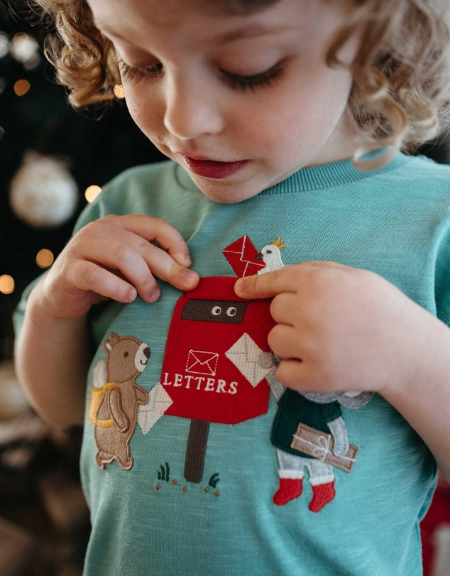Purebaby - Christmas Letterbox Tee -Kids-Babies