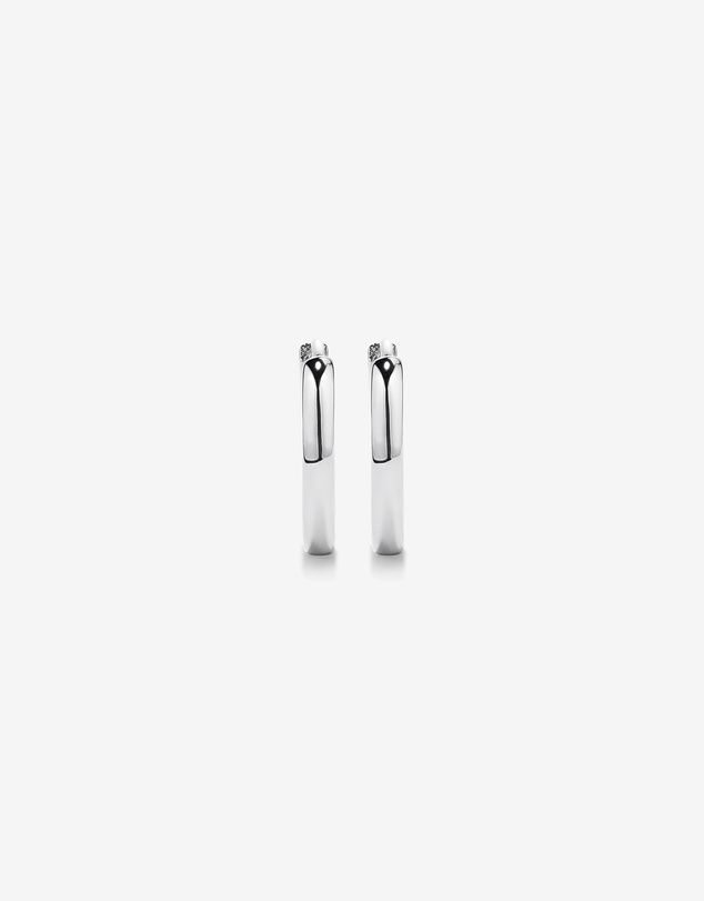 Michael Hill - 12mm Medium Polished Huggie Earrings in Sterling Silver