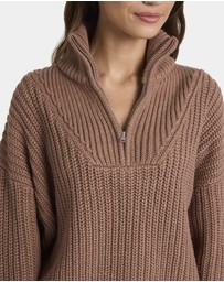 Roxy - Womens So Cozy Half Zip Jumper