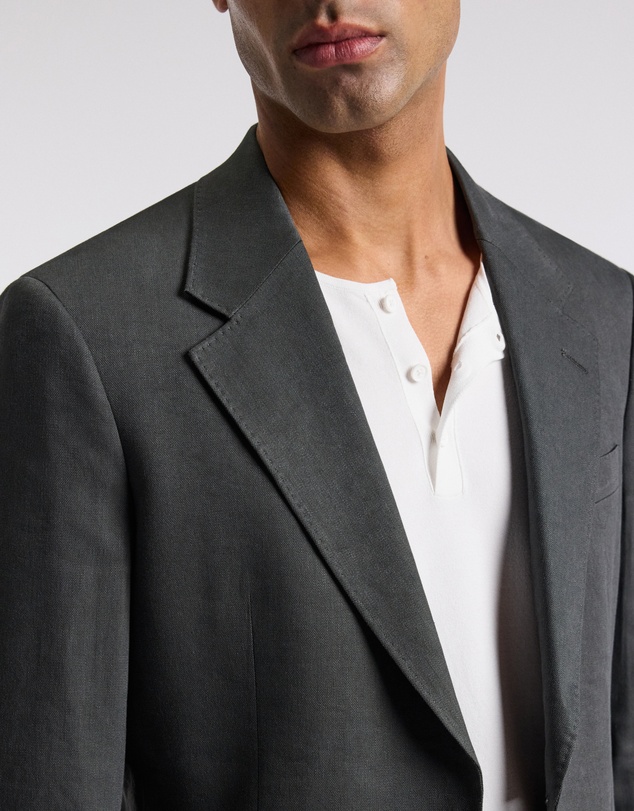Calibre - Stretch Linen Blend Suit Jacket Moss