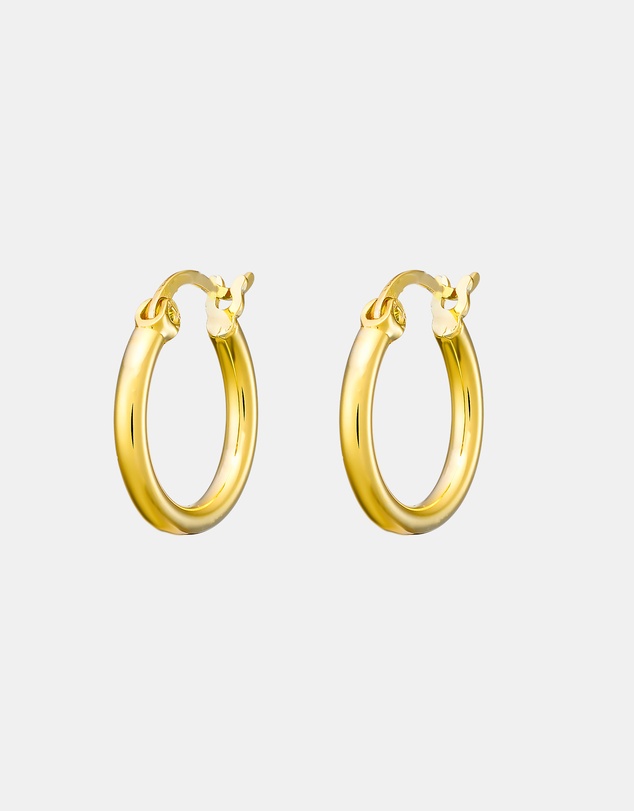 Zoe Olivia - 14K Gold Vermeil 15mm Hoop Earrings