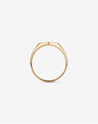 Michael Hill - Heart Signet Ring in 10kt Yellow Gold