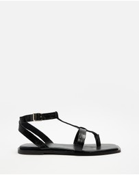 AERE - Leather Strap Sandals