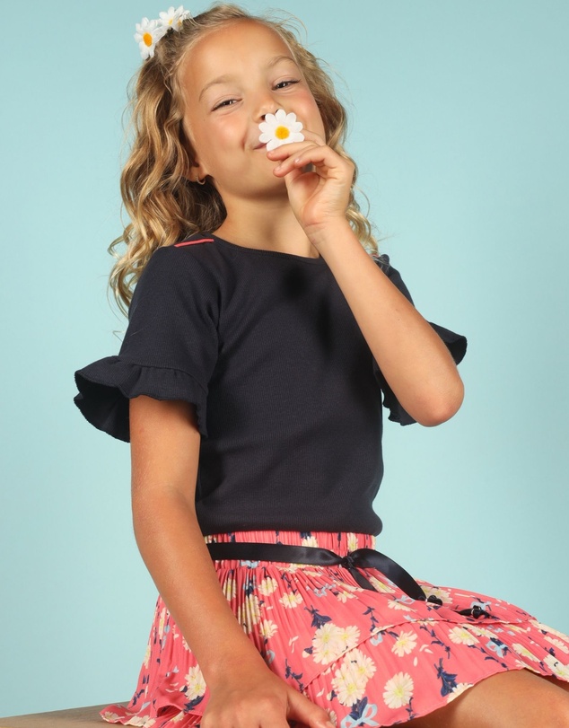 Le Chic - SILA Daisies & Bows Mix Dress - Kids-Teens