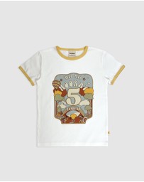 Banabae - Hip Hip Hooray Birthday Ringer Tee - 5 Year Old
