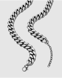 Diesel - Oval D LogoTwo-Tone Necklace