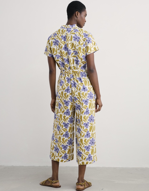 Seasalt - Seasalt Cornwall White Treen Cove Jumpsuit