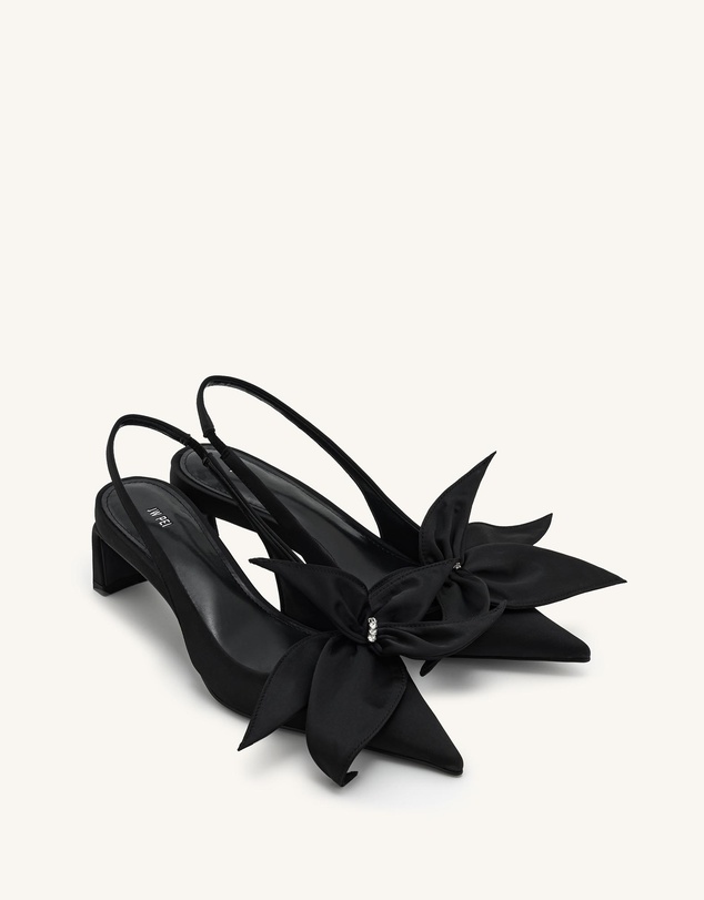JW PEI - Queena Floral Appliques Slingback Pumps