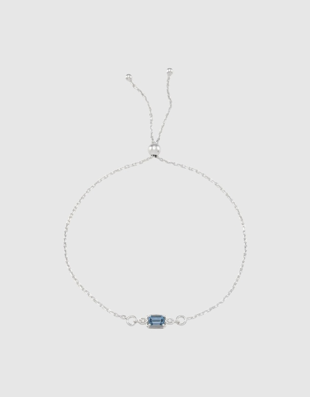 Von Treskow - Maeve London Blue Topaz Adjustable Bracelet