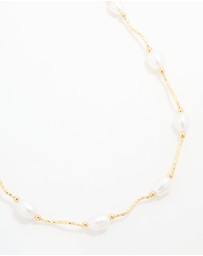 Lovisa - Gold Plated Freshwater Pearl Necklace