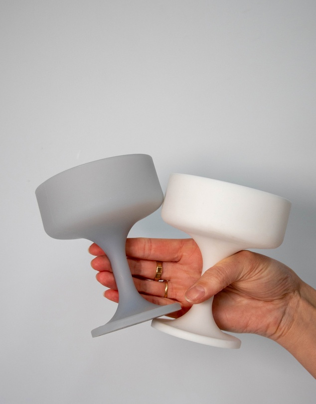 porter green - mecc | silicone unbreakable cocktail glasses