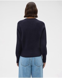Oroton - Rib Knit Henley Top