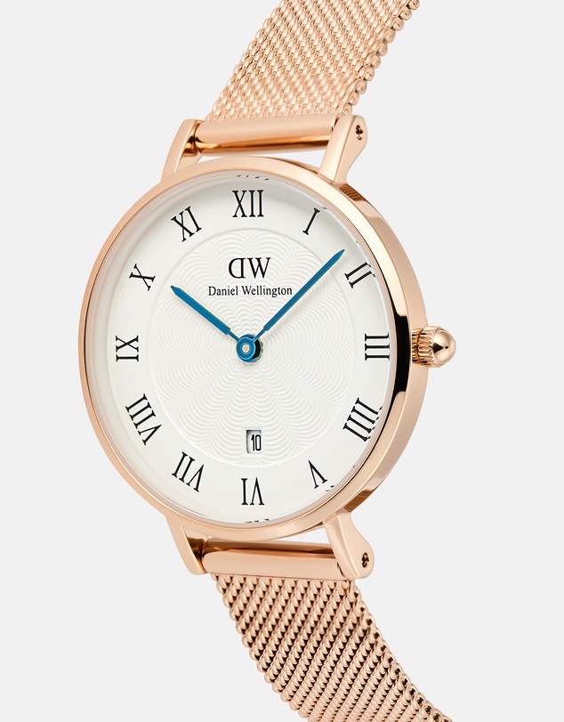 Daniel Wellington - Petite 28mm Roman Numerals Date Melrose RG