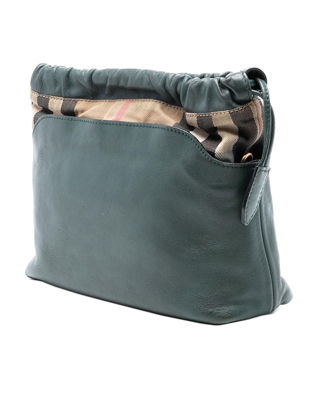 Pre-Loved by Azura Reborn - Pre-Loved House Check Canvas and Calfskin Little Crush Crossbody