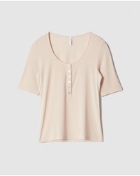 & Other Stories - Scoop-Neck T-Shirt