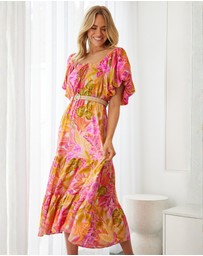 Esther & Co - Axelle Dress - Sunset Print