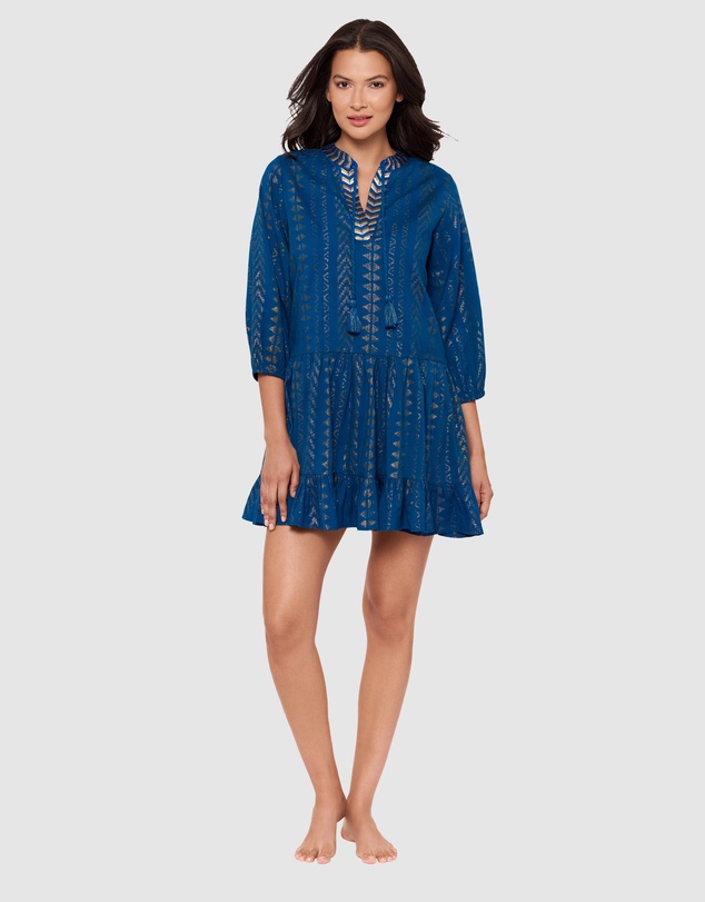 Miraclesuit Swimwear  - Beach Etc Mini Length Jacquard Cotton Beach Dress