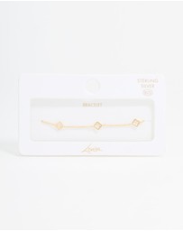 Lovisa - Gold Plated Sterling Silver Flower Statement Bracelet