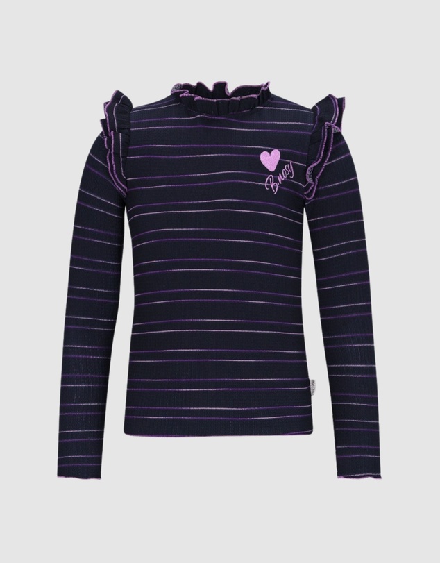 B.Nosy - Tonya Long Sleeve Frill Top - Kids-Teens
