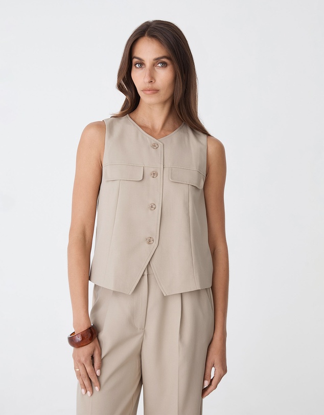 Forcast - Abel Relaxed Pocket Vest
